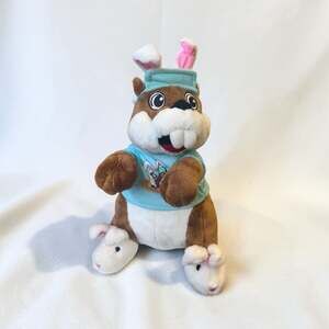 Buc-ee's 2024 Easter Bunny Beaver 12" Plush with Rabbit Slippers Bunny Ears